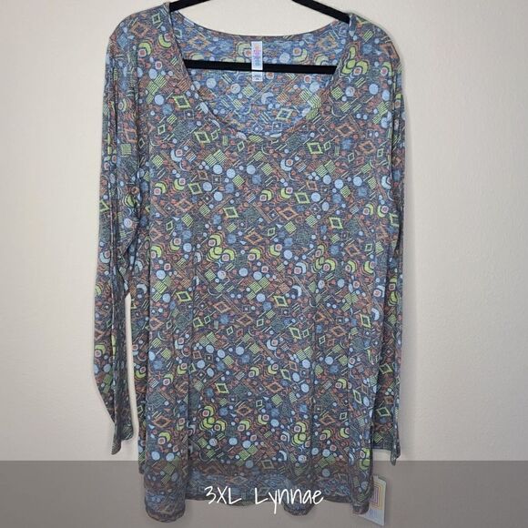 LuLaRoe Lynnae 3XL Long Sleeve Tee NWT - Picture 1 of 1